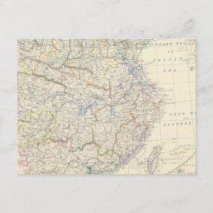 China, Japan Postkarte