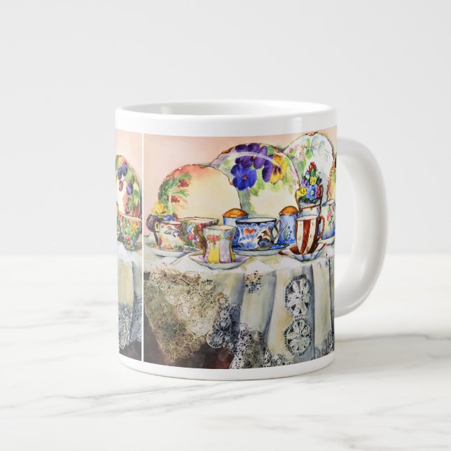 China Jumbo Tasse mit gestrichenen Farben (Vorderseite Rechts)