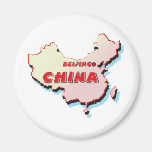 China-Karte Magnet