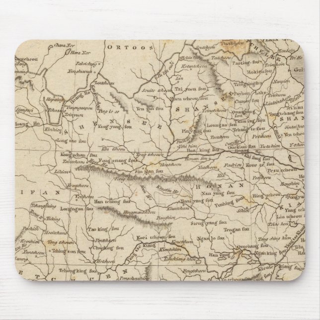 China Karte von Arrowsmith Mousepad (Vorne)