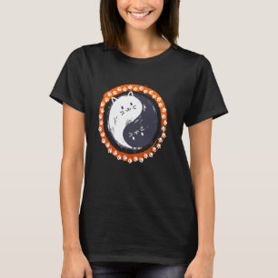 China Katzenliebhaber Chinesisches Symbol Katzenze T-Shirt