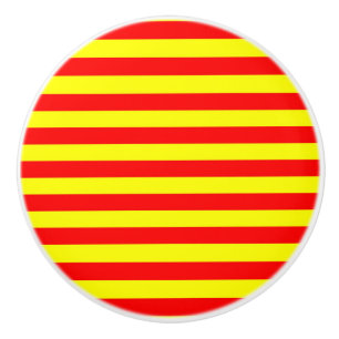 china kirgisistan spanien flagge streifen rot gelb keramikknauf
