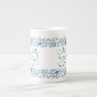 China Knochen Tasse Hallo Frühling