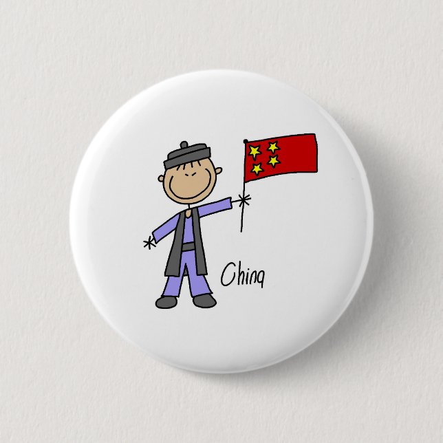 China-Knopf Button (Vorderseite)