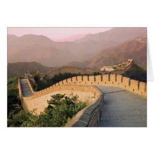 China, Kreis Huairou, Sonnenuntergang über der