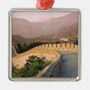 China, Kreis Huairou, Sonnenuntergang über der Silbernes Ornament