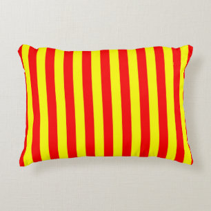 china kyrgyzstan spanien flagge streifen rot gelb dekokissen