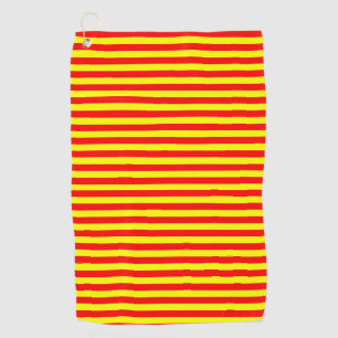 china kyrgyzstan spanien flagge streifen rot gelb golfhandtuch