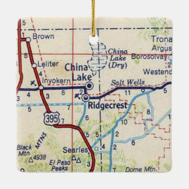 China Lake CA Keramikornament (Rückseite)