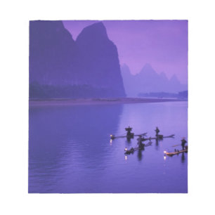China, Li River. Kormorane Notizblock
