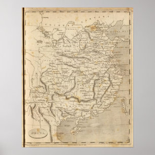 China Map by Arrowsmith Poster