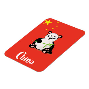 China Panda Reiseplakat. Magnet