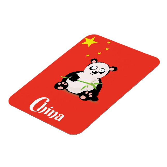 China Panda Reiseplakat. Magnet (Linke Seite)