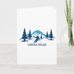 China Peak California Skigebiet Skifahren Skifahre Karte