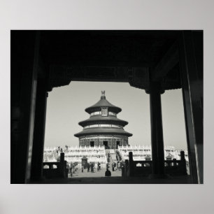China, Peking, Bezirk Chongwen. Tempel von 2 Poster