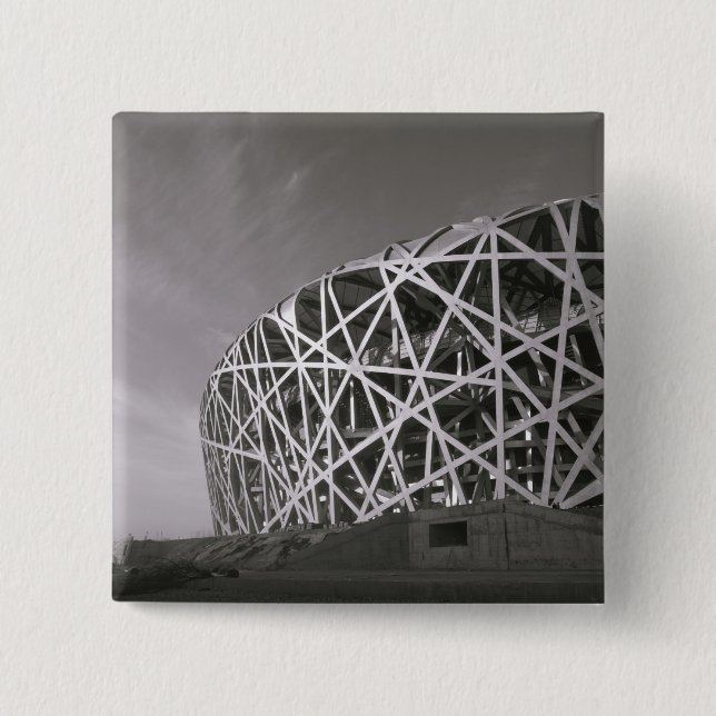 China, Peking. Nationalstadion, Veranstaltungsort Button (Vorderseite)