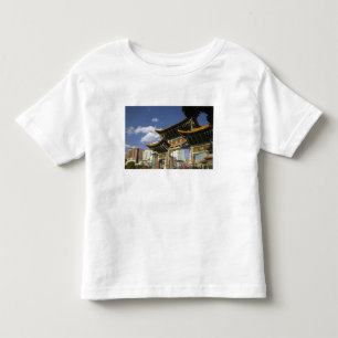 CHINA, Provinz Yunnan, Kunming. Gedenkbogen Kleinkind T-shirt