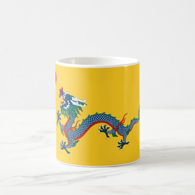 China Qing Dynastie Flag (chinesischer Drache) (as Kaffeetasse (Mittel)