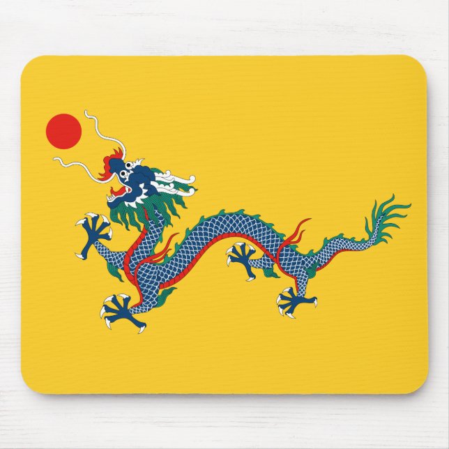 China Qing Dynastie Flag (chinesischer Drache) (as Mousepad (Vorne)
