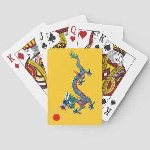 China Qing Dynastie Flag (chinesischer Drache) (as Spielkarten