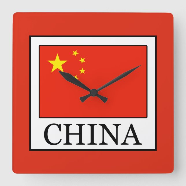 China Quadratische Wanduhr (Vorderseite)