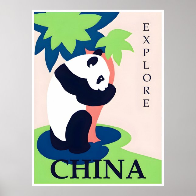 China Reiseplakat Poster (Vorne)