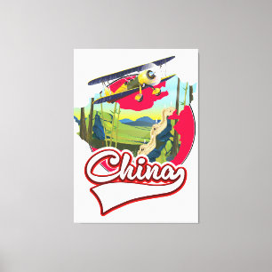 China Reiseplan Logo Leinwanddruck