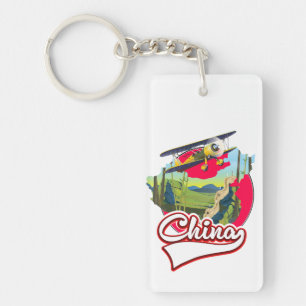 China Reiseplan Logo Schlüsselanhänger