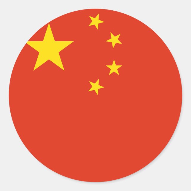 China Runder Aufkleber (Vorderseite)