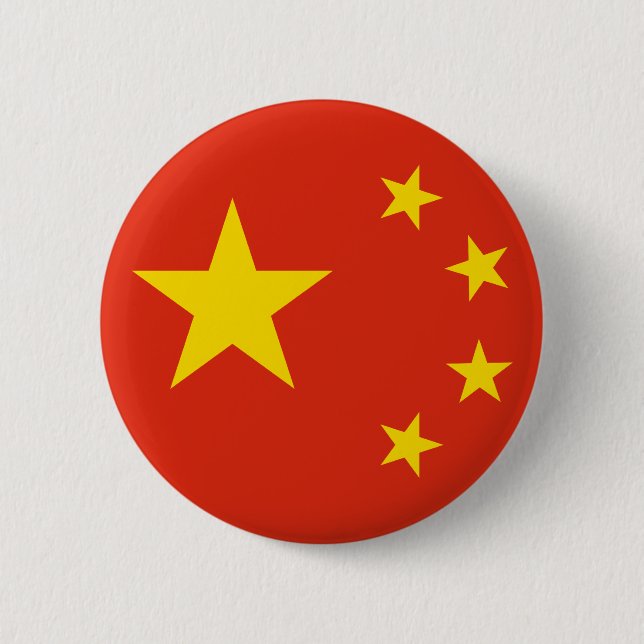 China Stars Button (Vorderseite)