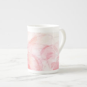 China Tasse des blass rosafarbenen Knochens