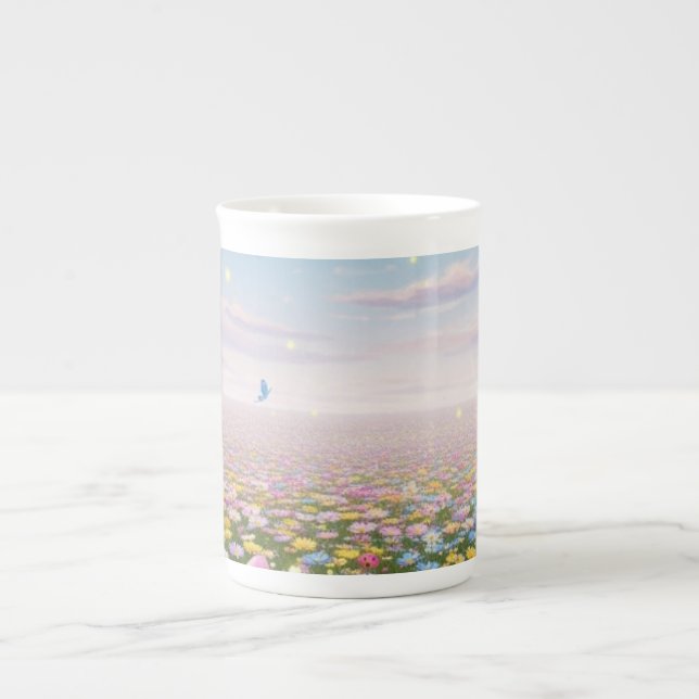 China Tasse Pastell Wiese (Vorderseite)
