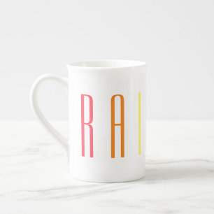 CHINA-Tasse RAINBOW Prozellantasse