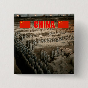 CHINA Terracotta Army Button