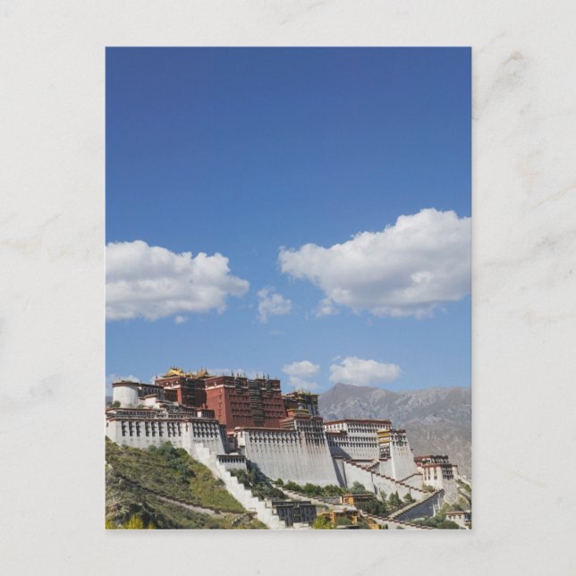 China, Tibet, Lhasa, Potala Palace Postkarte (Vorderseite)