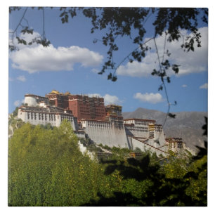 China, Tibet, Lhasa, Potala-Palast Fliese