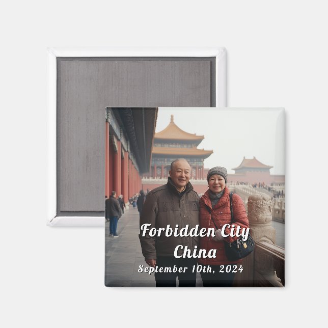 China Travel Custom Foto Souvenir Magnet (Vorderseite/Rückseite)