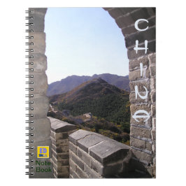 China Travel Destination Notebook Notizblock