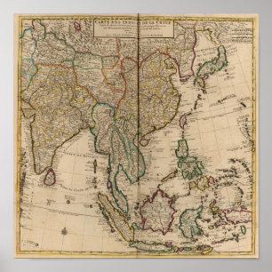China und Indien Poster