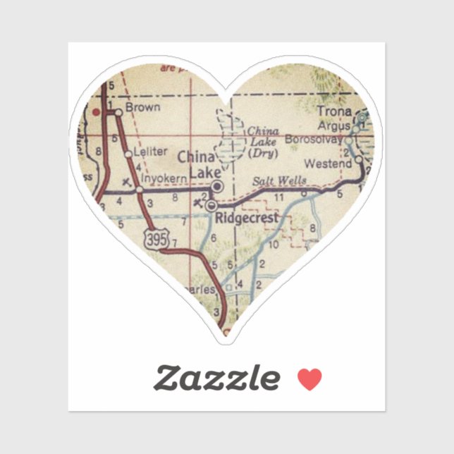 China Vintage Karte Aufkleber (Blatt)