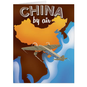 China Vintage Reiseplakat