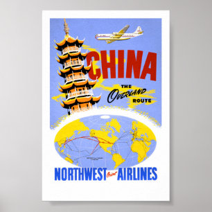China Vintage Travel Poster Zurück