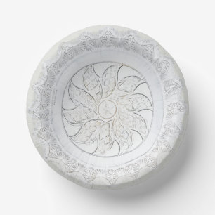 China Vintager Klarglasflora und Lüftergläser Pappteller