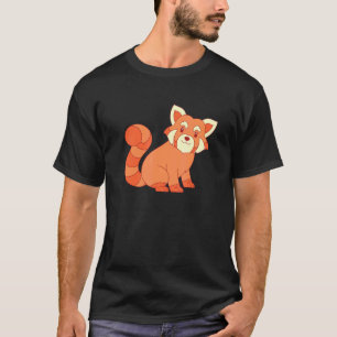 China Wald Wildtier Tier Niedliches Rotes Panda T-Shirt