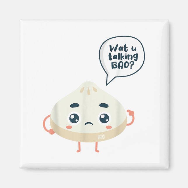 China-Watcha-Gespräch Bao über Siopao Dimsu Magnet (Vorne)