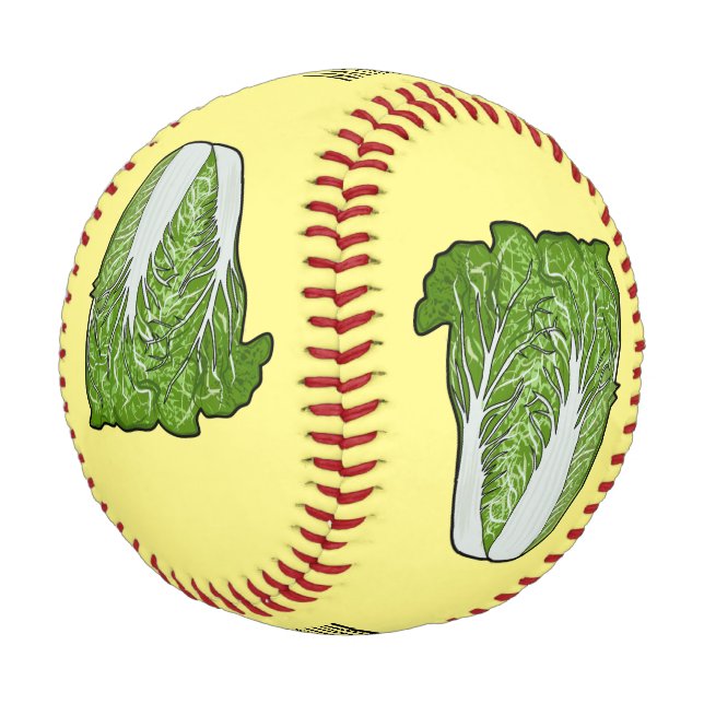 Chinakohl-Cartoon Baseball (Schrägansicht)