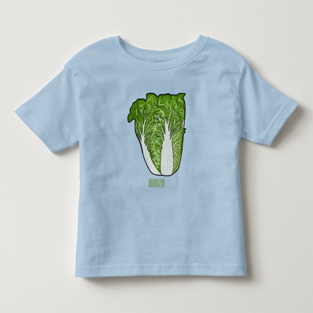 Chinakohl-Cartoon Kleinkind T-shirt (Vorderseite)