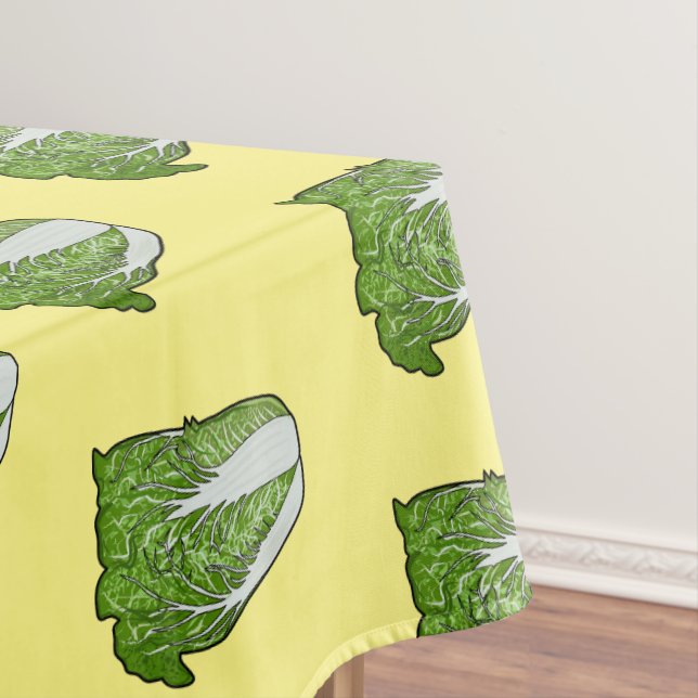 Chinakohl-Cartoon Tischdecke (Beispiel)