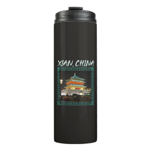 Chinas alter Glockenturm in Xian Thermosbecher