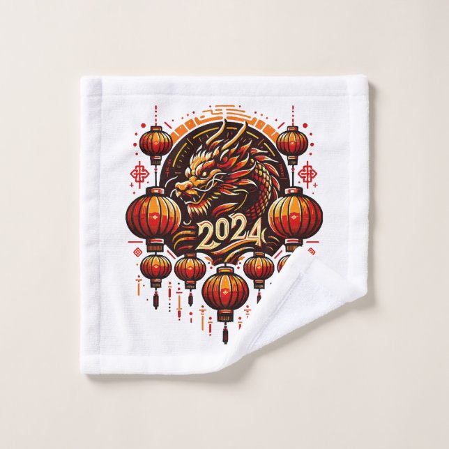 Chinas neues Jahr 2024 Waschlappen (Waschlappen)